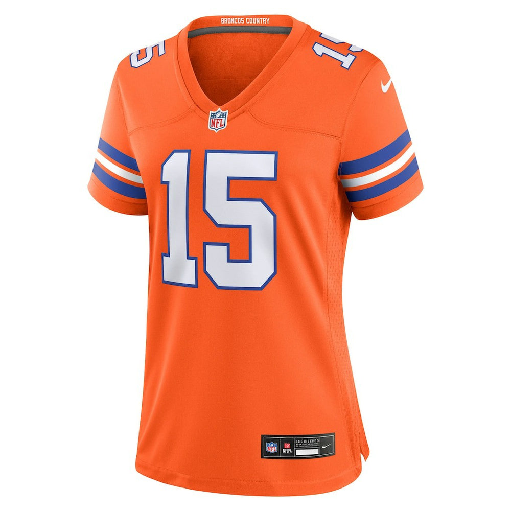 Nike Nik Bonitto Denver Broncos Women's Alternate 2 Mile High Collection 1977 Throwback Game Jersey Orange