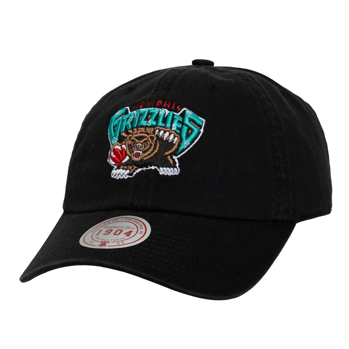Memphis Grizzlies Hardwood Classics 1904 Adjustable Hat Black | Mitchell & Ness discount