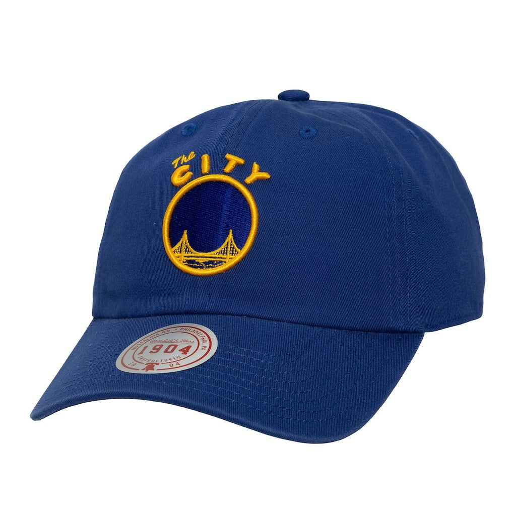 Golden State Warriors Hardwood Classics 1904 Adjustable Hat for sale Navy | Mitchell & Ness Lifestyle