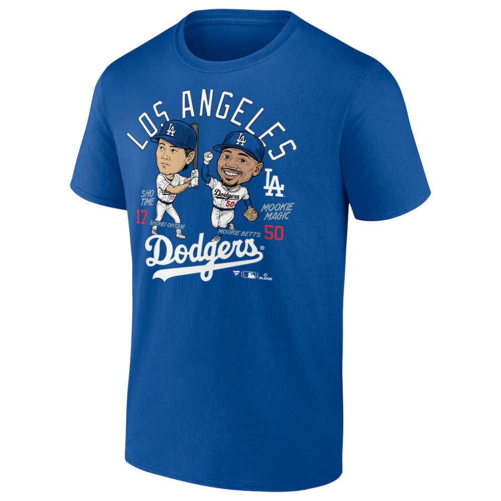 Mookie Betts & Shohei Ohtani Los Angeles Dodgers Player Duo T-Shirt - Royal - MLB Lifestyle