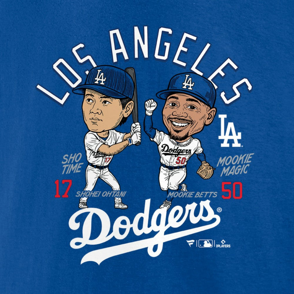 Mookie Betts & Shohei Ohtani Los Angeles Dodgers Player Duo T-Shirt - Royal - MLB Lifestyle