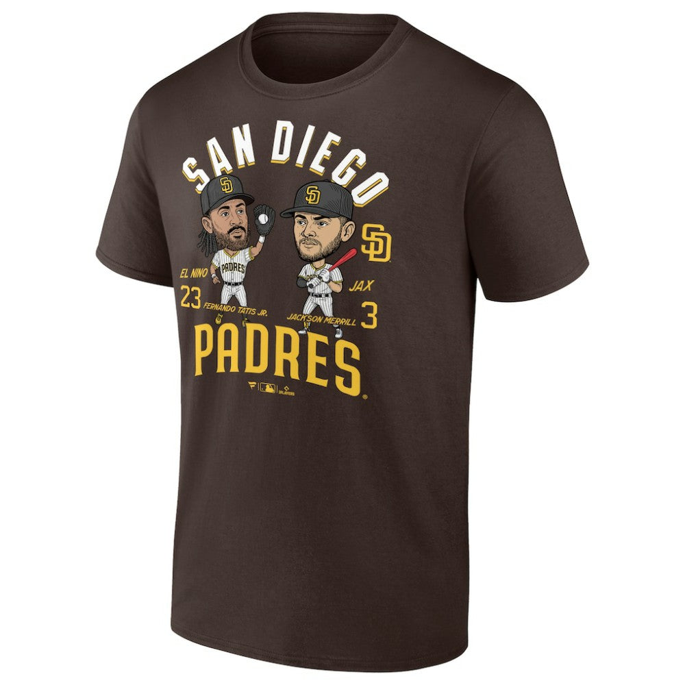Fernando Tatis Jr. & Jackson Merrill San Diego Padres Player Duo T-Shirt - Brown - MLB Online