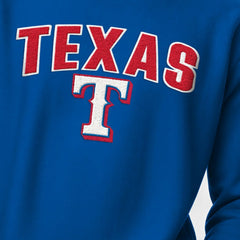Texas Rangers Champion Reverse Weave Chenille Sweatshirt - Royal - MLB Sale