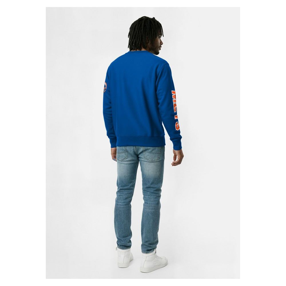New York Mets Champion Reverse Weave Chenille Sweatshirt - Royal - MLB Sale