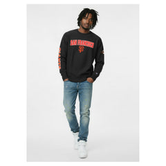 San Francisco Giants Champion Reverse Weave Chenille Sweatshirt - Black - MLB Discount