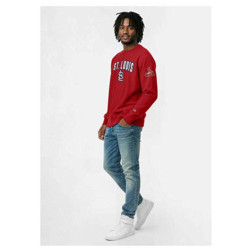 St. Louis Cardinals Champion Reverse Weave Chenille Sweatshirt - Red - MLB Online