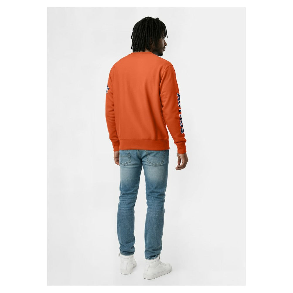 Houston Astros Champion Reverse Weave Chenille Sweatshirt - Orange - MLB Discount