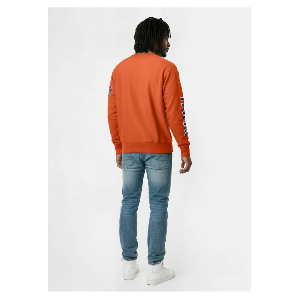 Detroit Tigers Champion Reverse Weave Chenille Sweatshirt - Orange - MLB Lifestyle
