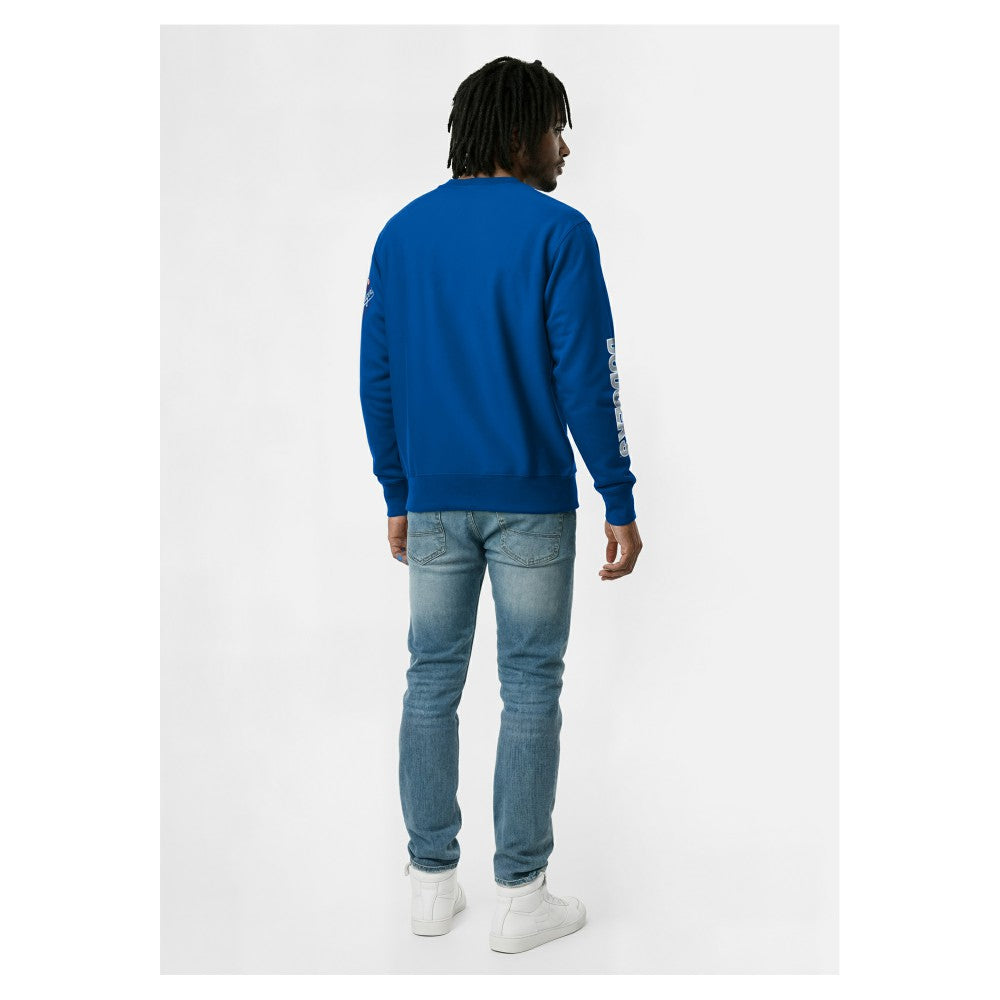 Los Angeles Dodgers Champion Reverse Weave Chenille Sweatshirt - Royal - MLB on Sale