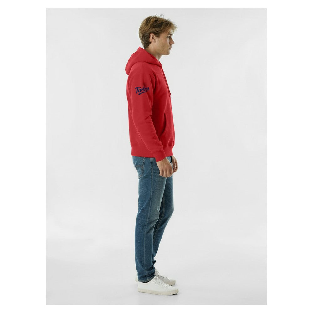 Minnesota Twins Champion Reverse Weave Chenille Hoodie - Red - MLB Lifestyle