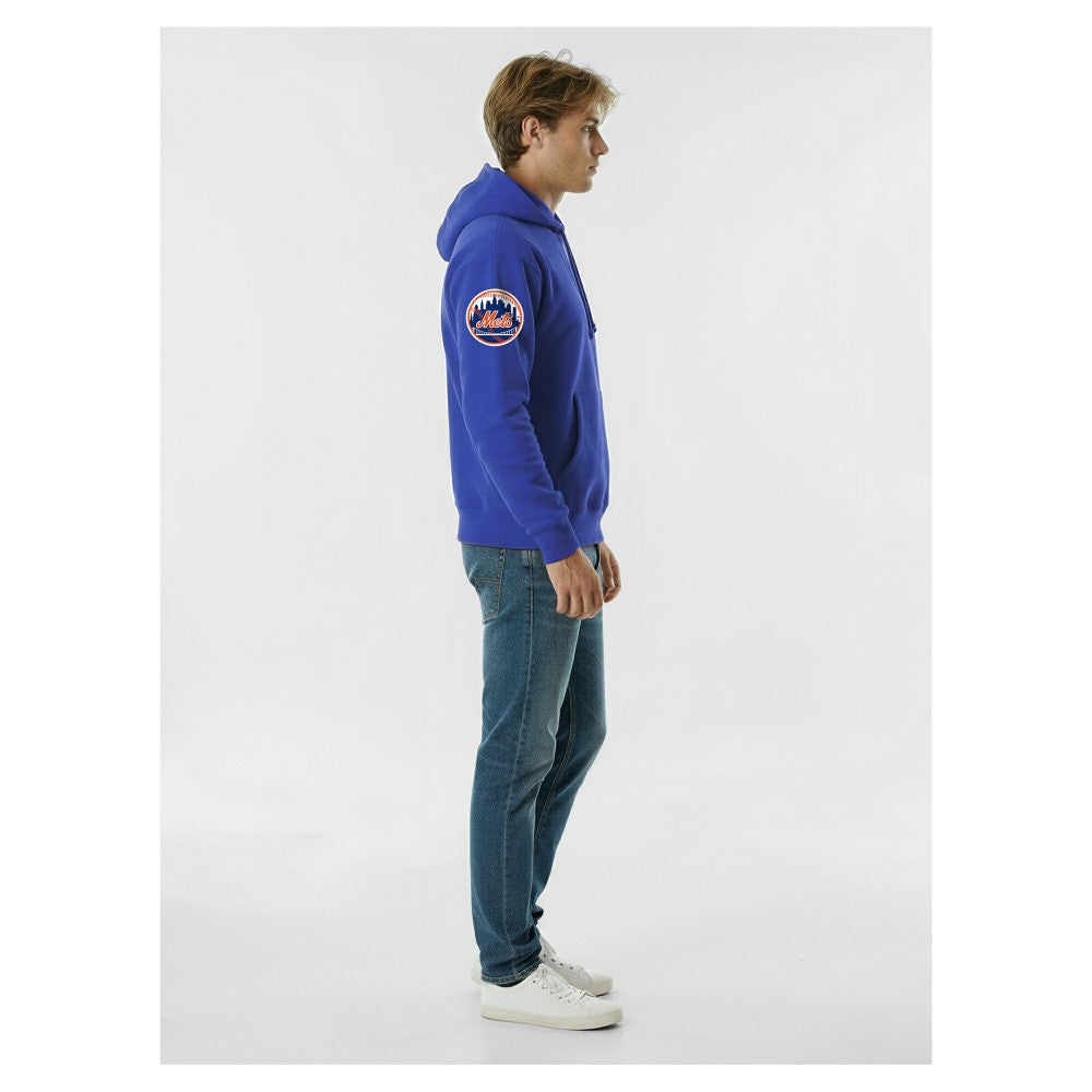 New York Mets Champion Reverse Weave Chenille Hoodie - Royal - MLB Discount