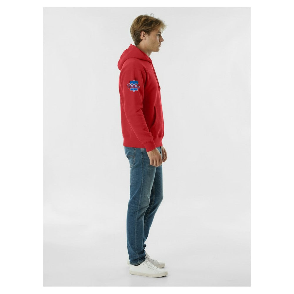 Philadelphia Phillies Champion Reverse Weave Chenille Hoodie - Red - MLB Lifestyle