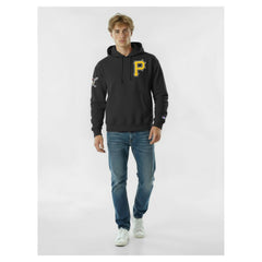 Pittsburgh Pirates Champion Reverse Weave Chenille Hoodie - Black - MLB on Sale