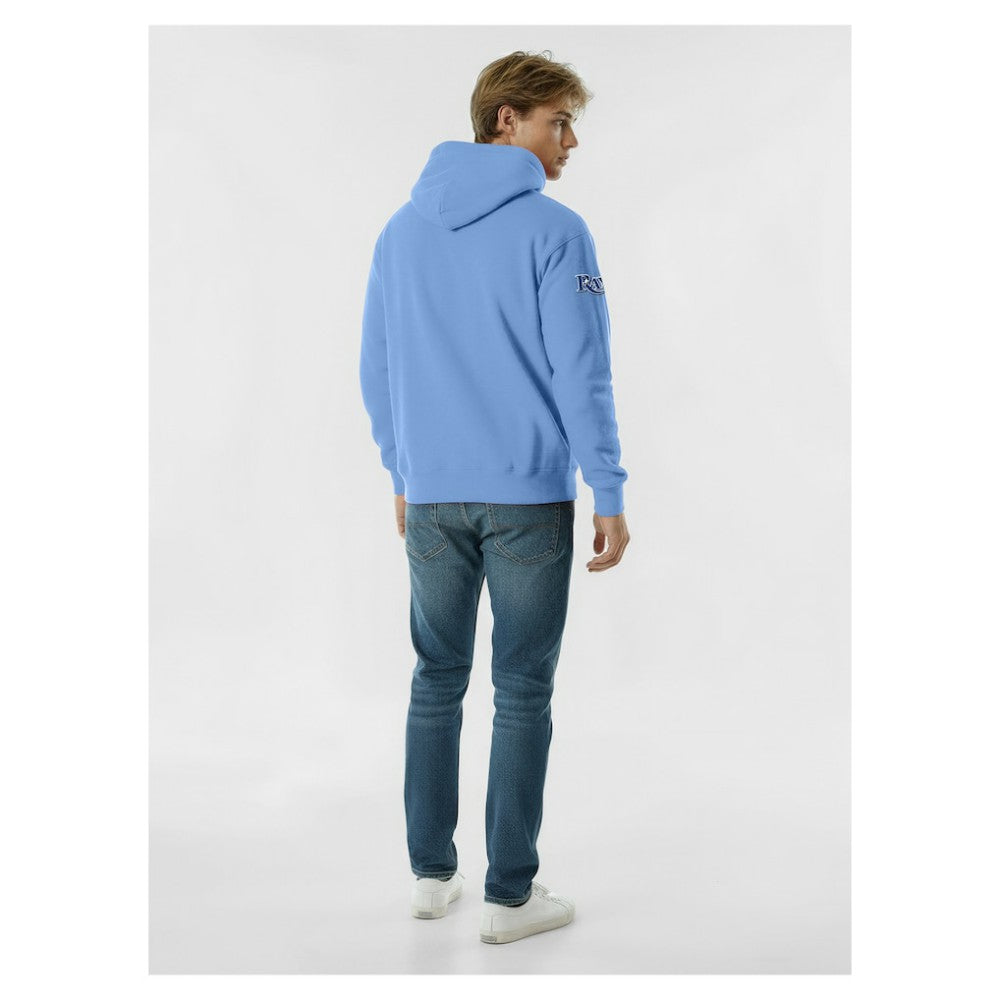 Tampa Bay Rays Champion Reverse Weave Chenille Hoodie - Light Blue - MLB Discount