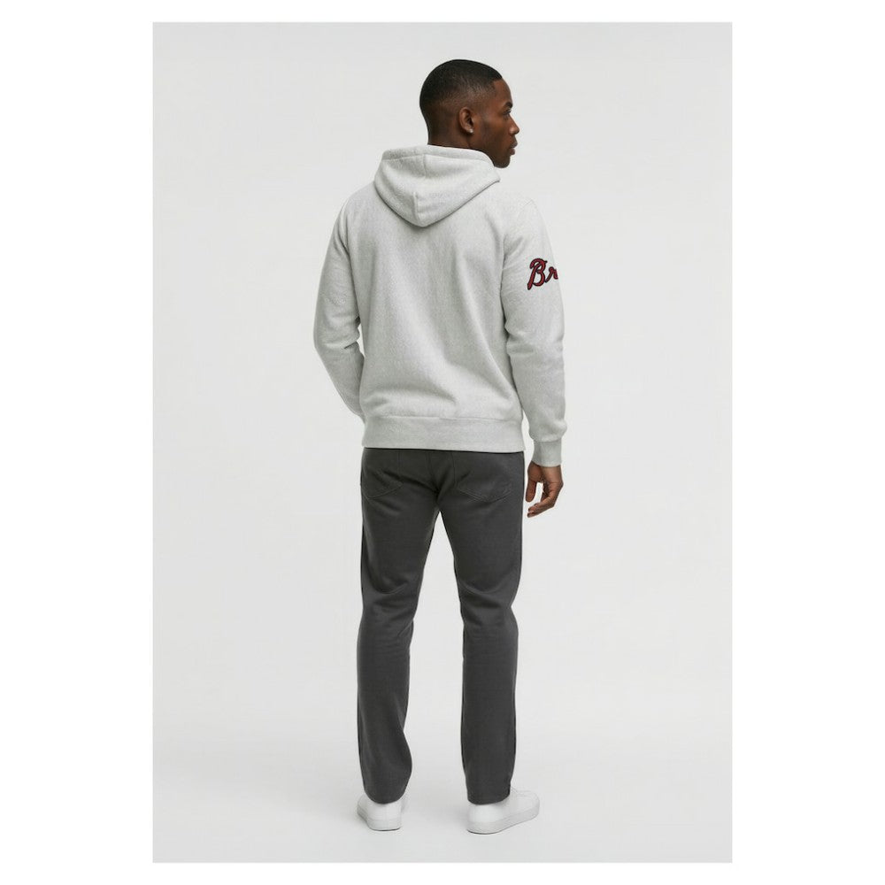 Atlanta Braves Champion Reverse Weave Chenille Full-Zip Hoodie - Gray - MLB Sale