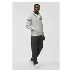 Atlanta Braves Champion Reverse Weave Chenille Full-Zip Hoodie - Gray - MLB Sale