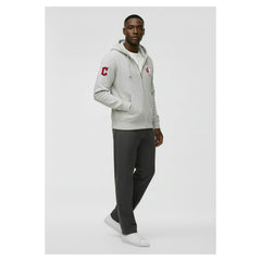 Cleveland Guardians Champion Reverse Weave Chenille Full-Zip Hoodie - Gray - MLB Discount
