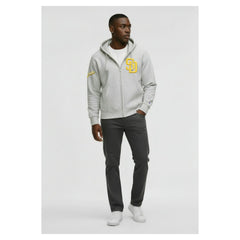 San Diego Padres Champion Reverse Weave Chenille Full-Zip Hoodie - Gray - MLB Online