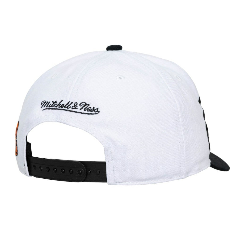 Baltimore Orioles Mitchell & Ness Unisex XL Script Pro Crown Snapback Hat - White/Black - Mitchell & Ness Online