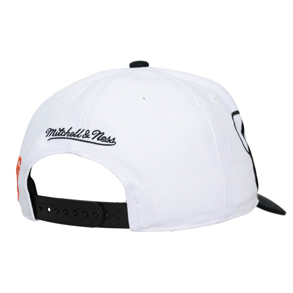 San Francisco Giants Mitchell & Ness Unisex XL Script Pro Crown Adjustable Hat - White/Black - Mitchell & Ness Discount