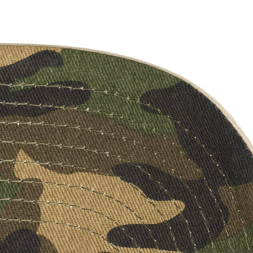 Cleveland Guardians Mitchell & Ness Unisex Camo Logo Pro Crown Snapback Hat - Cream - Mitchell & Ness Discount