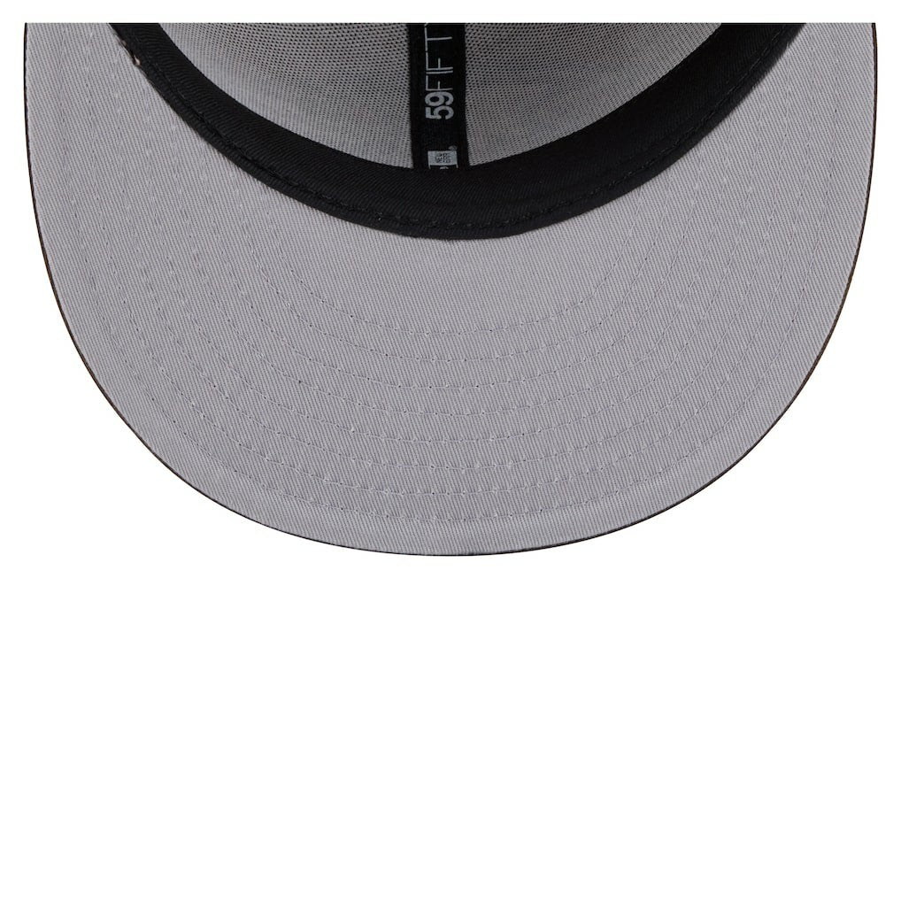 Baltimore Ravens New Era Two-Tone Walnut 59FIFTY Fitted Hat Light Brown/Dark Brown