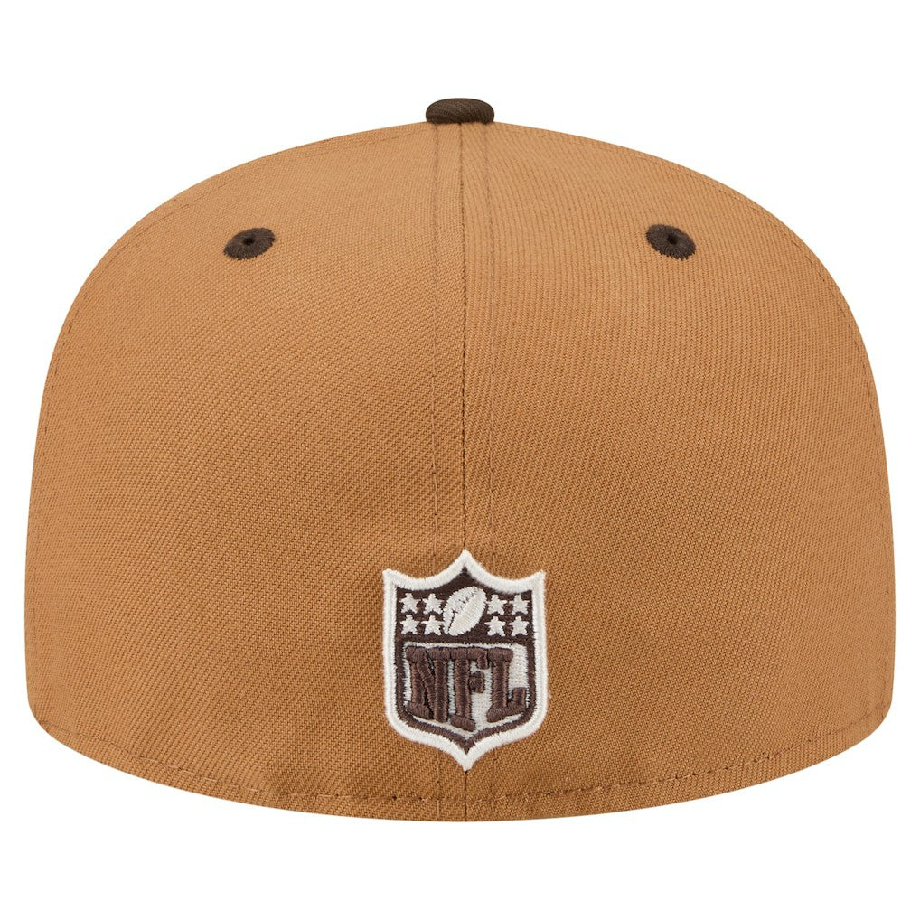Buffalo Bills New Era Two-Tone Walnut 59FIFTY Fitted Hat Light Brown/Dark Brown