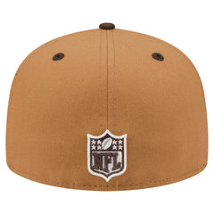 Green Bay Packers New Era Two-Tone Walnut 59FIFTY Fitted Hat Light Brown/Dark Brown