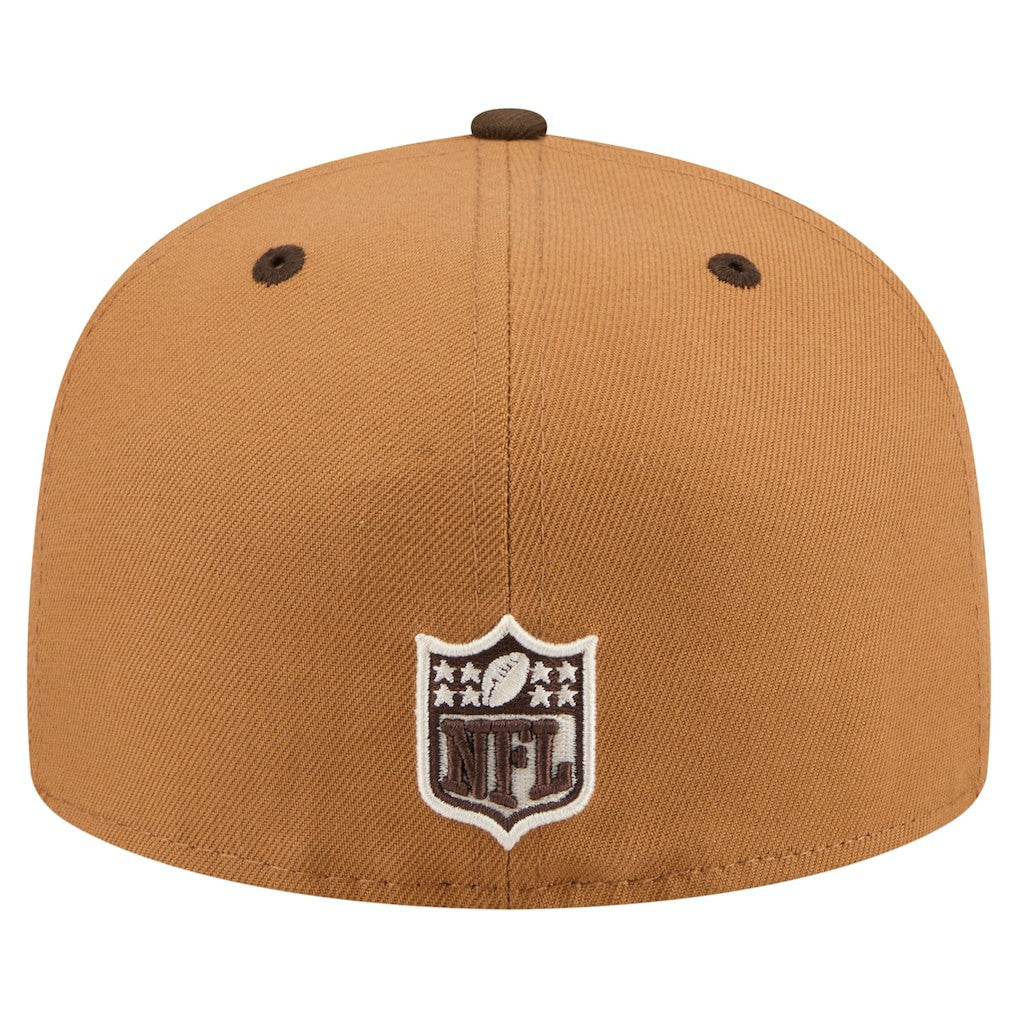 Indianapolis Colts New Era Two-Tone Walnut 59FIFTY Fitted Hat Light Brown/Dark Brown