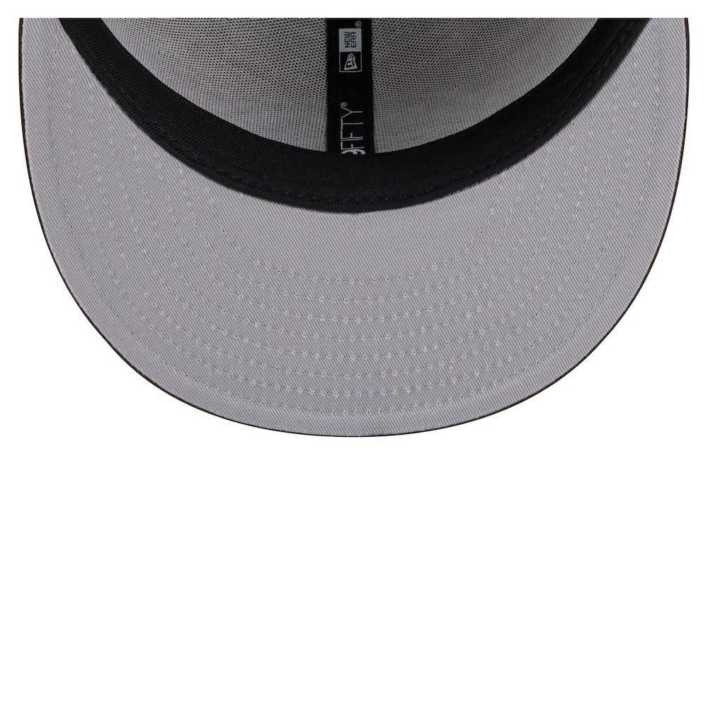 Los Angeles Chargers New Era Two-Tone Walnut 59FIFTY Fitted Hat Light Brown/Dark Brown