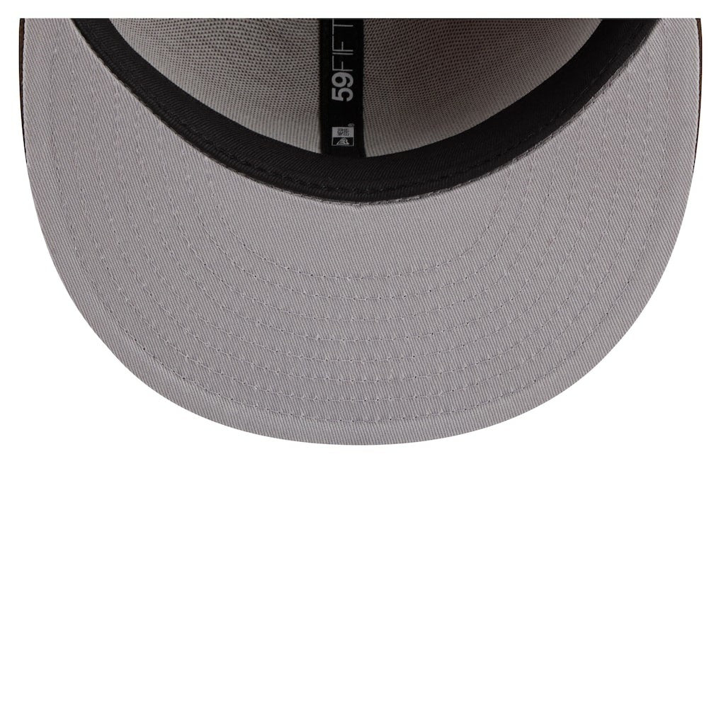 Minnesota Vikings New Era Two-Tone Walnut 59FIFTY Fitted Hat Light Brown/Dark Brown