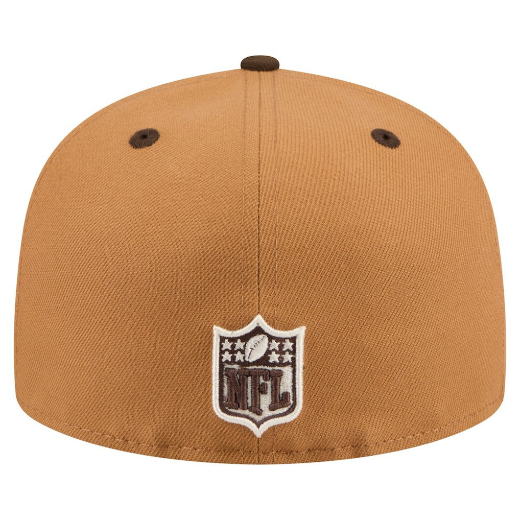 New Orleans Saints New Era Two-Tone Walnut 59FIFTY Fitted Hat Light Brown/Dark Brown