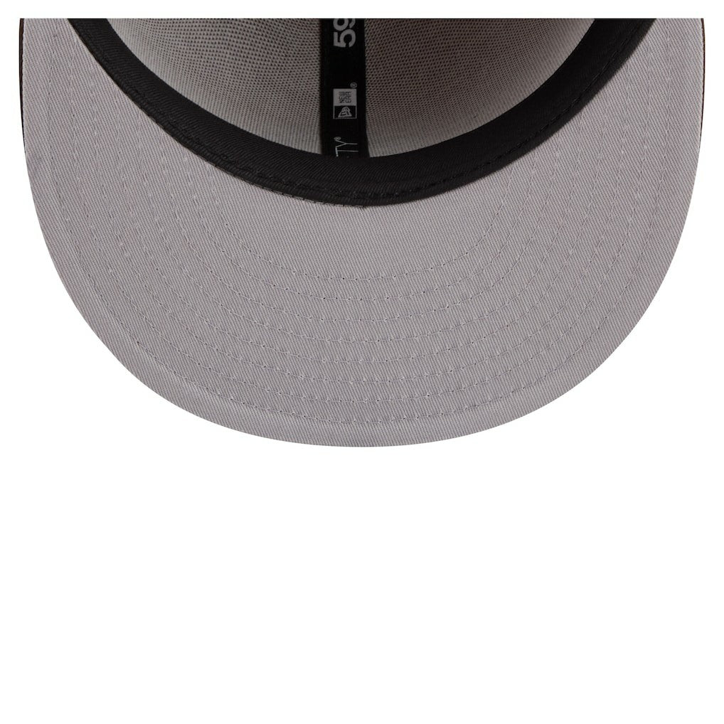 New Orleans Saints New Era Two-Tone Walnut 59FIFTY Fitted Hat Light Brown/Dark Brown