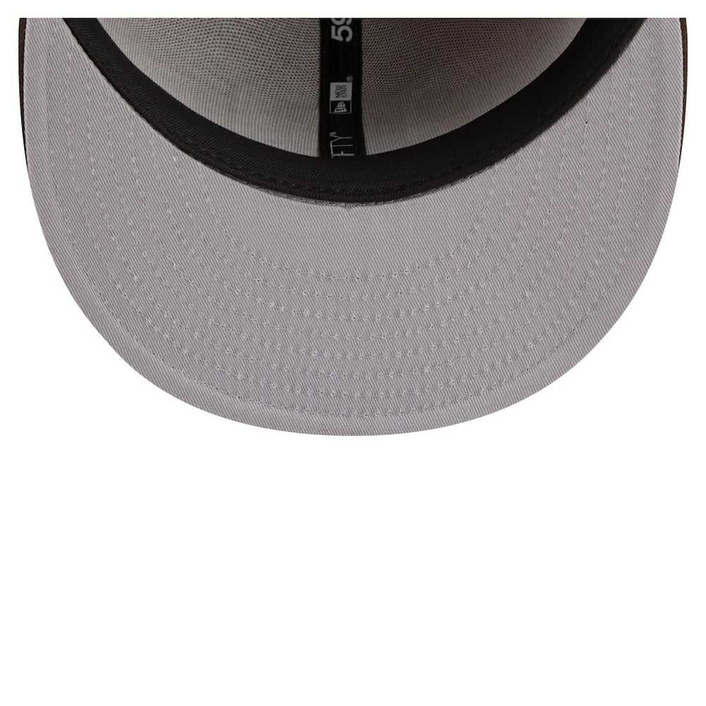 New York Giants New Era Two-Tone Walnut 59FIFTY Fitted Hat Light Brown/Dark Brown