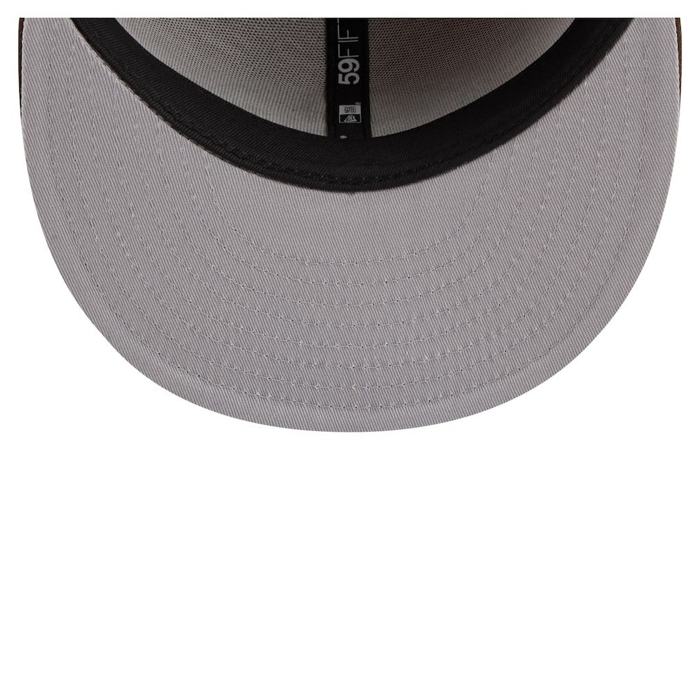San Francisco 49ers New Era Two-Tone Walnut 59FIFTY Fitted Hat Light Brown/Dark Brown