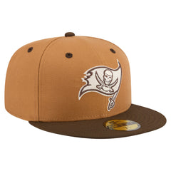Tampa Bay Buccaneers New Era Two-Tone Walnut 59FIFTY Fitted Hat Light Brown/Dark Brown