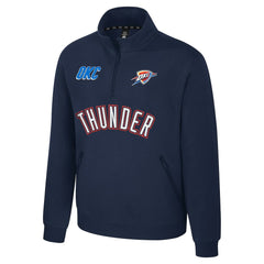 Oklahoma City Thunder Stadium Essentials Unisex First Team Trainer Quarter-Zip Pullover Navy