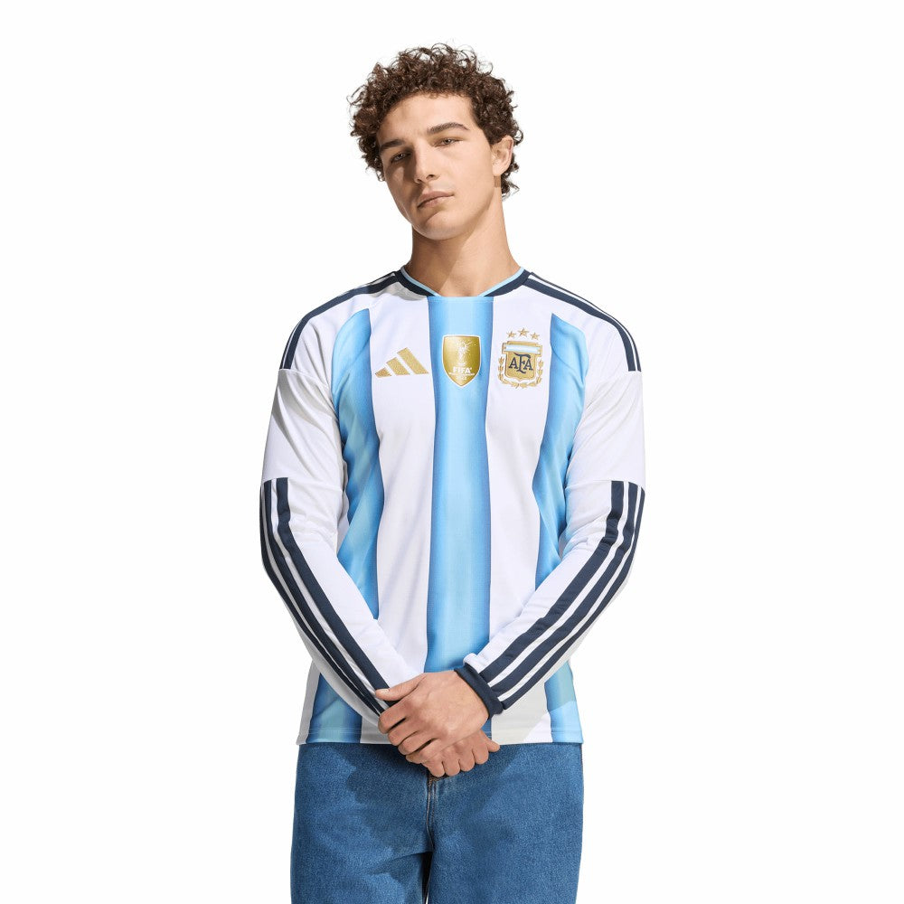 Argentina National Team FIFA x World Cup 2026 Home Replica Long Sleeve Jersey White - Adidas Discount