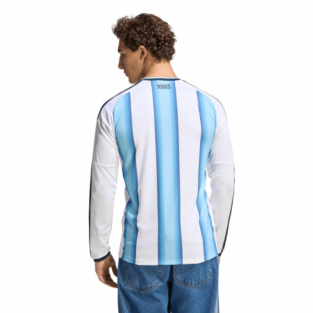 Argentina National Team FIFA x World Cup 2026 Home Replica Long Sleeve Jersey White - Adidas Discount