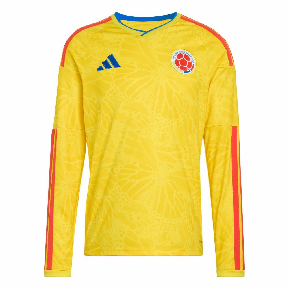 Colombia National Team FIFA x World Cup 2026 Home Replica Long Sleeve Jersey Yellow - Adidas