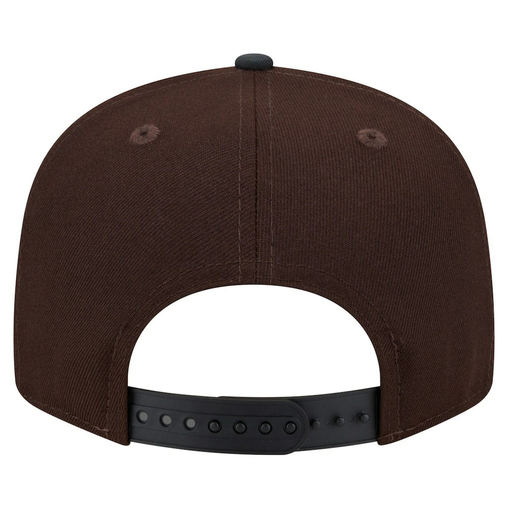 New England Patriots Adult Burnt Wood Camo 9FIFTY Snapback Hat Dark Brown