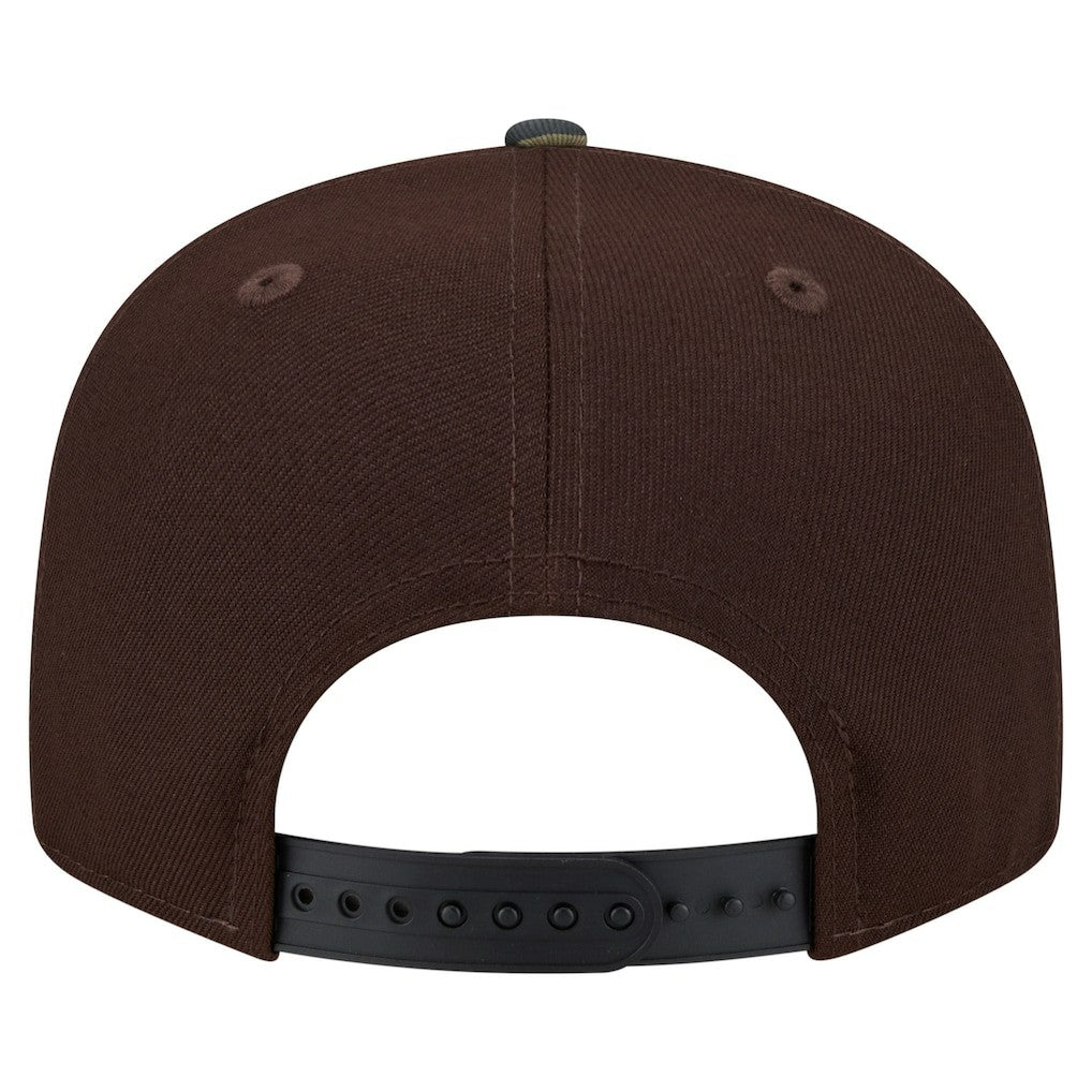 New York Giants Adult Burnt Wood Camo 9FIFTY Snapback Hat Dark Brown
