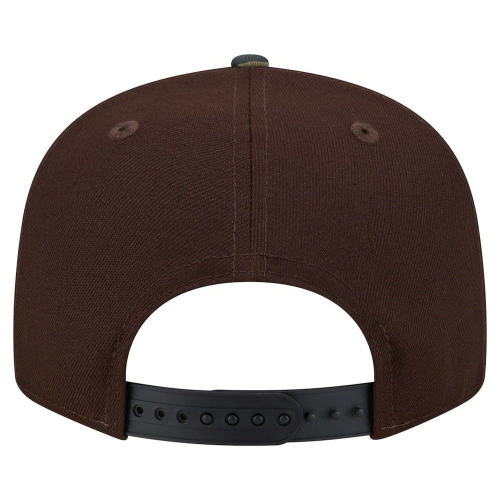 New York Giants Adult Burnt Wood Camo 9FIFTY Snapback Hat Dark Brown