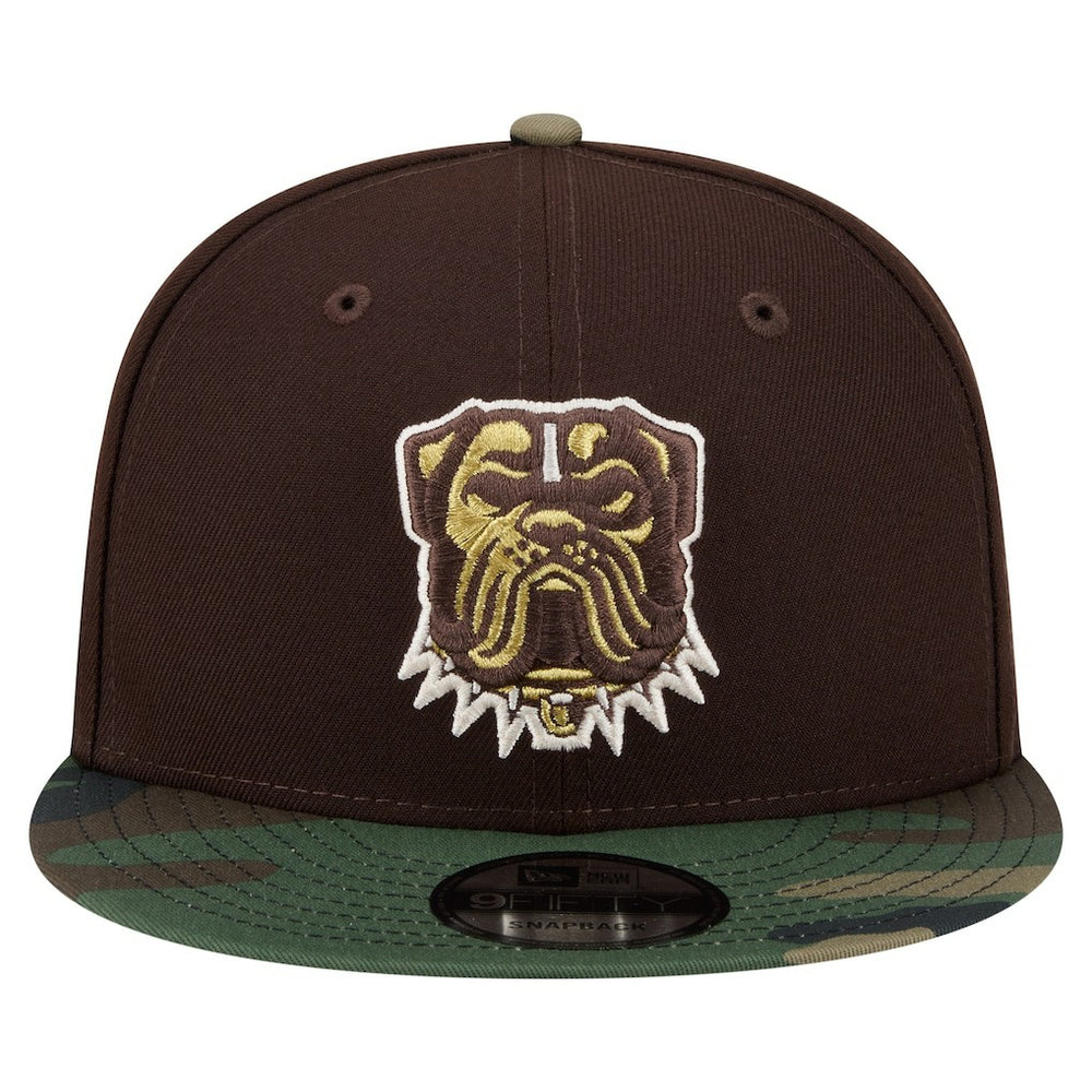 Cleveland Browns Adult Burnt Wood Camo 9FIFTY Snapback Hat Dark Brown