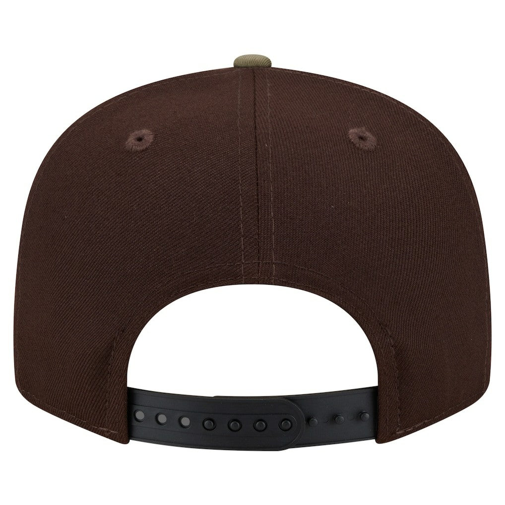 Cleveland Browns Adult Burnt Wood Camo 9FIFTY Snapback Hat Dark Brown