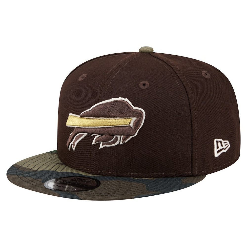 Buffalo Bills Adult Burnt Wood Camo 9FIFTY Snapback Hat Dark Brown