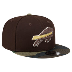 Buffalo Bills Adult Burnt Wood Camo 9FIFTY Snapback Hat Dark Brown