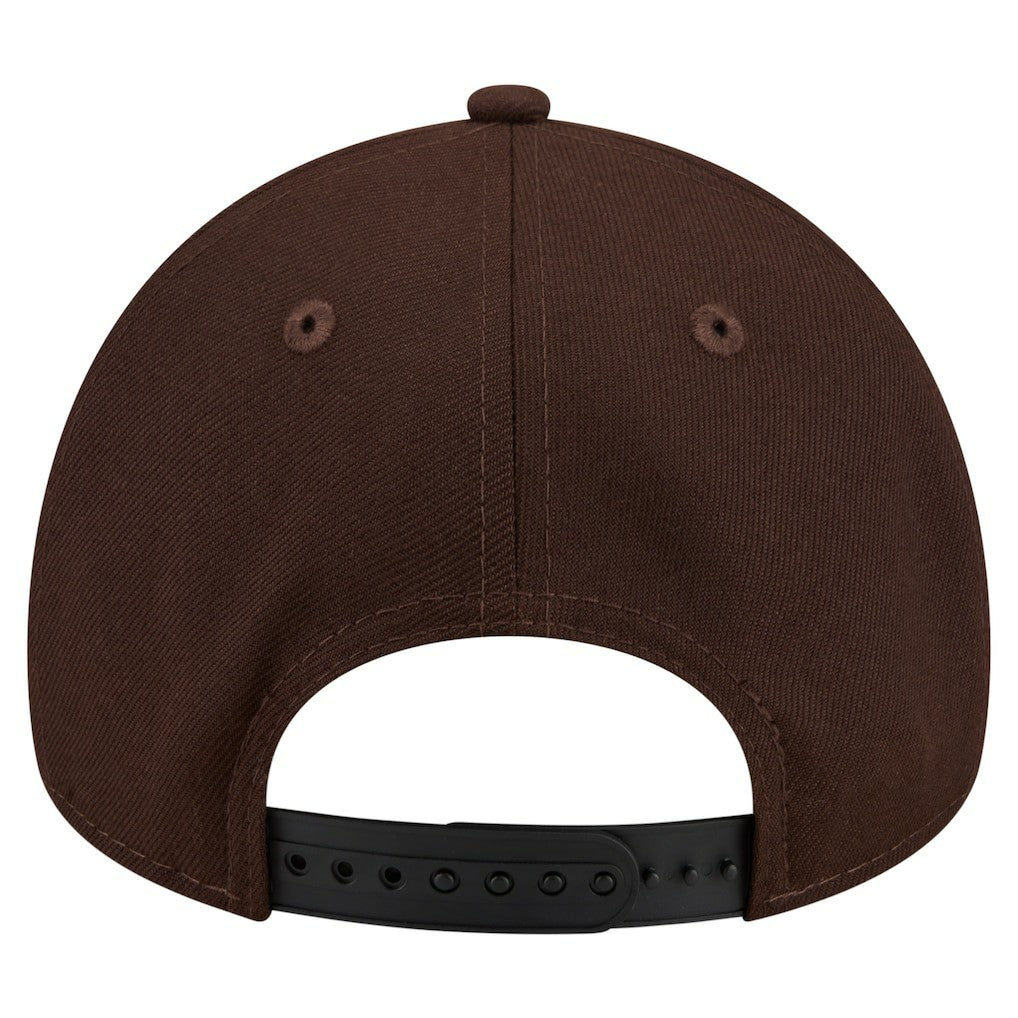 Baltimore Ravens New Era Burnt Wood A-Frame 9FORTY Adjustable Hat Dark Brown
