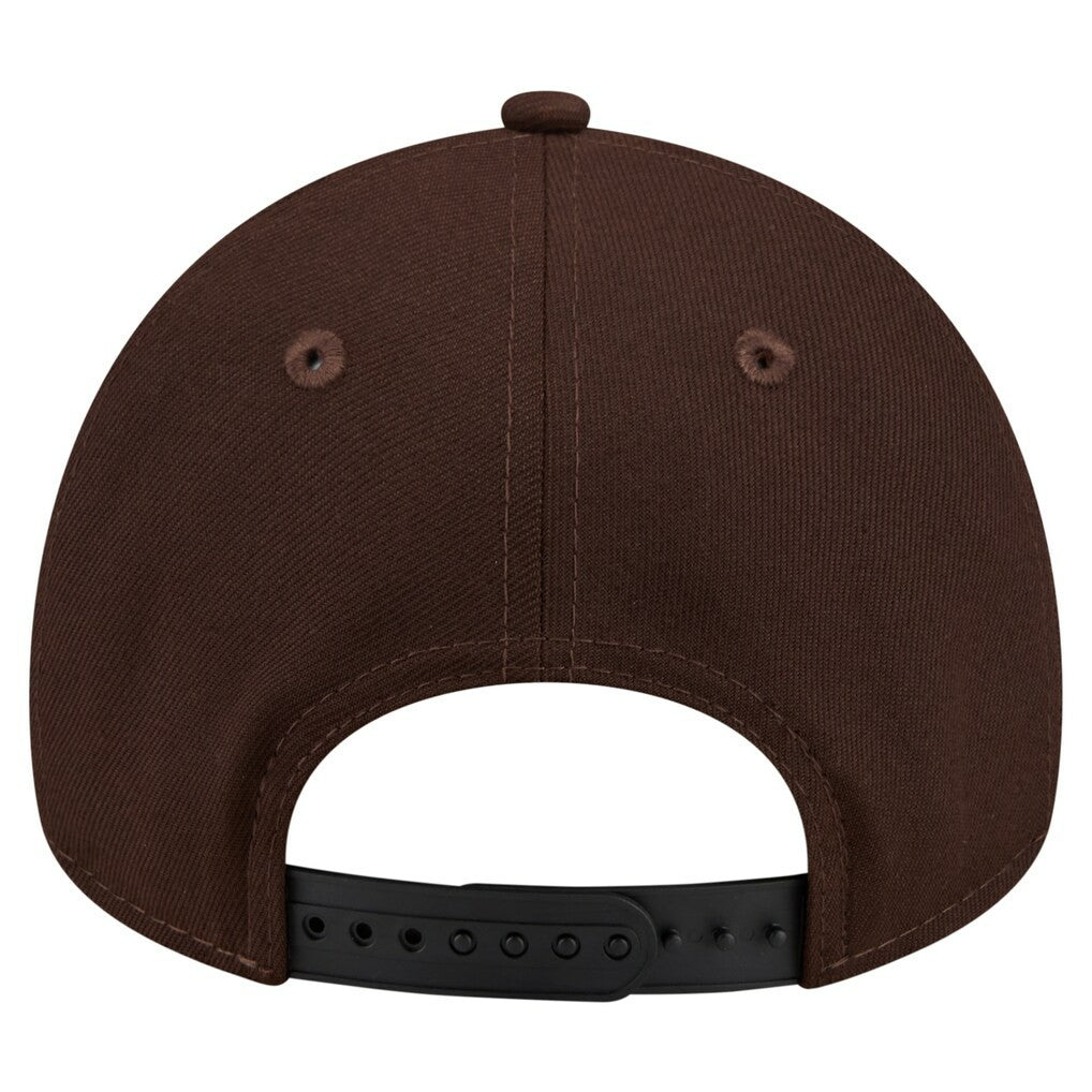Buffalo Bills New Era Burnt Wood A-Frame 9FORTY Adjustable Hat Dark Brown