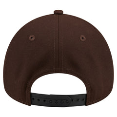 Cleveland Browns New Era Burnt Wood A-Frame 9FORTY Adjustable Hat Dark Brown